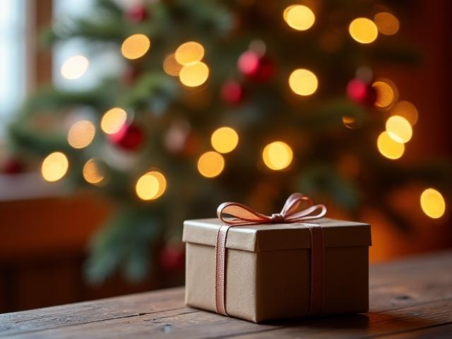 Festlich dekorierter Weihnachtsbaum