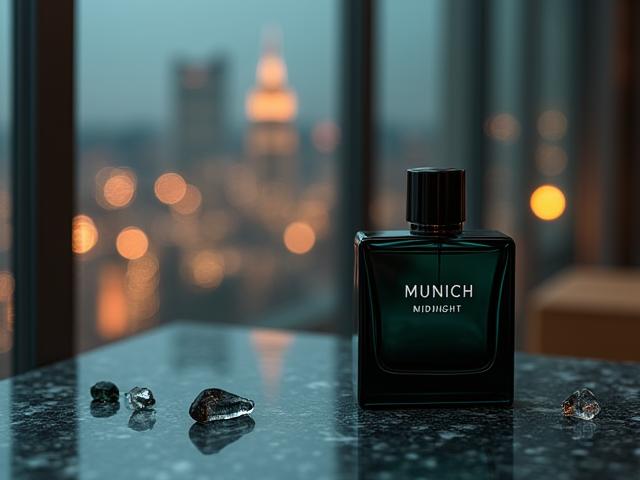 Produktbild Munich Midnight, elegante Unisex-Parfümflasche